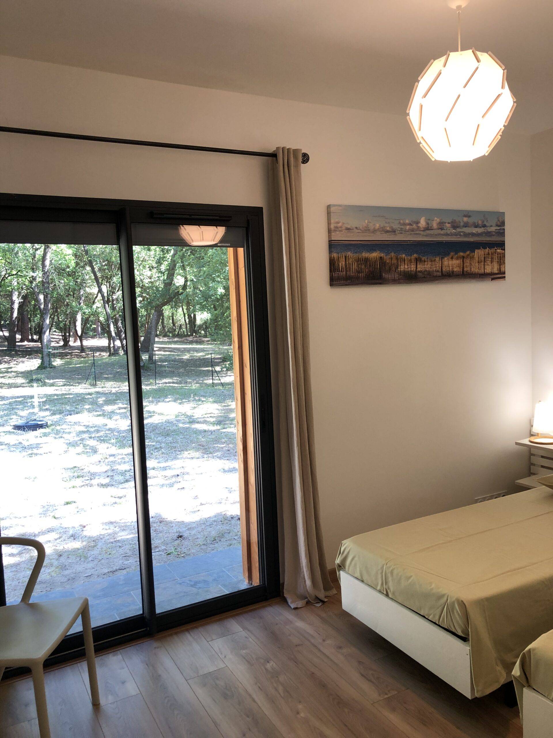 Deuxième chambre avec lits simples – location Villa Soulac proche plage